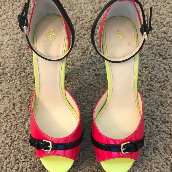 Isolá Black Neon Heels - Picture 2 of 7